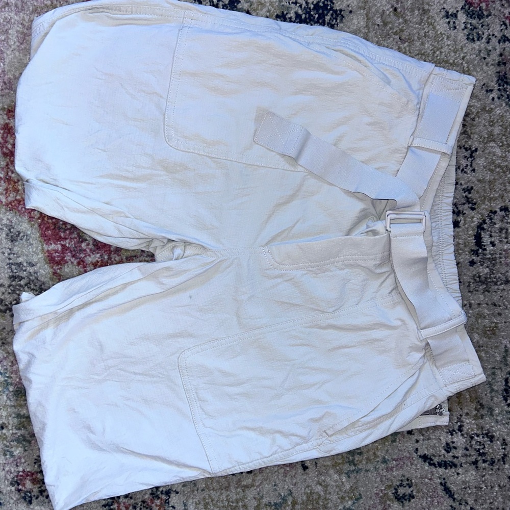 Youth Girls Cream Casual Cargo Pants